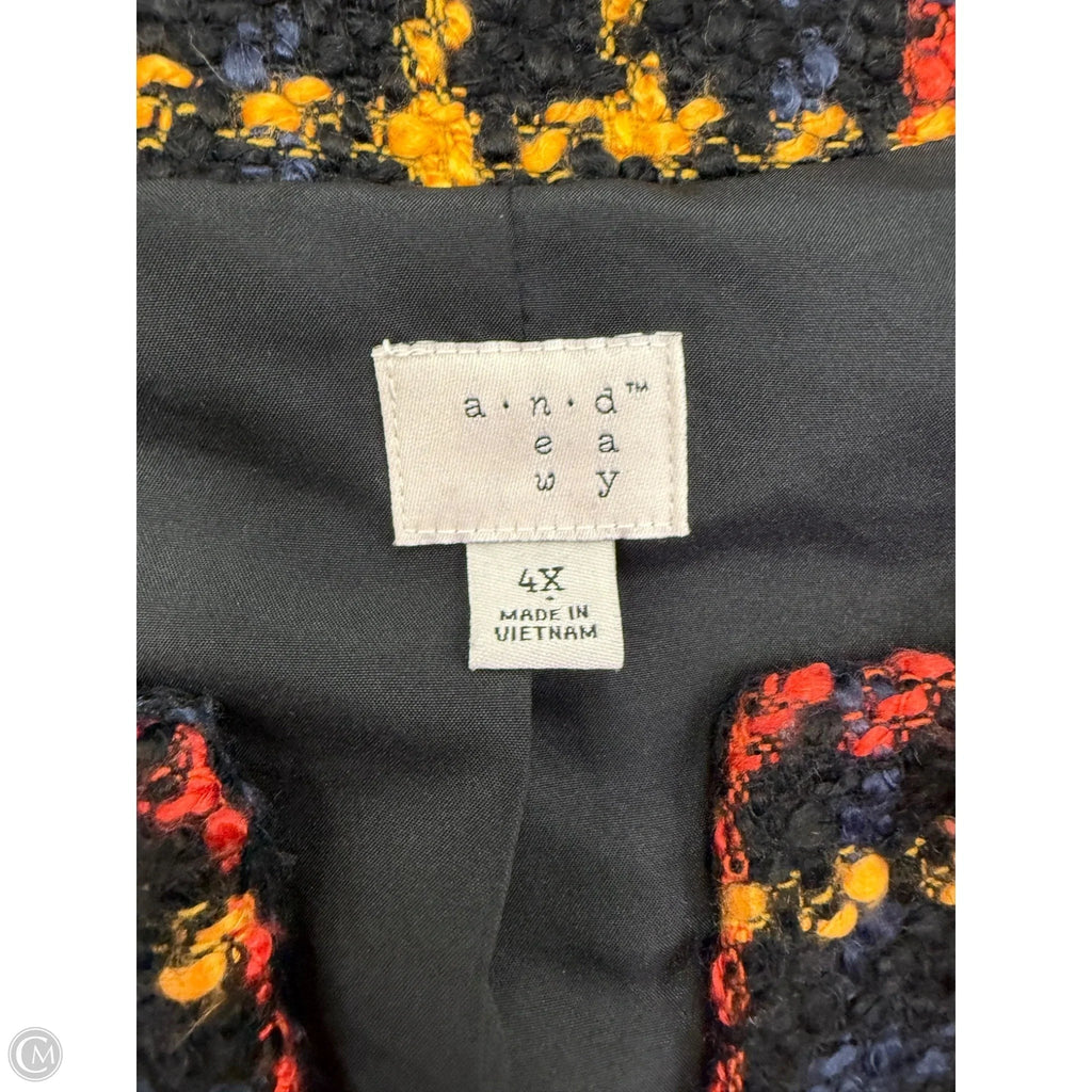 Jacket Other By A New Day In Red & Yellow, Size: 4x