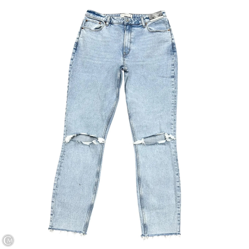 Jeans Skinny By Abercrombie And Fitch In Blue Denim, Size: 12