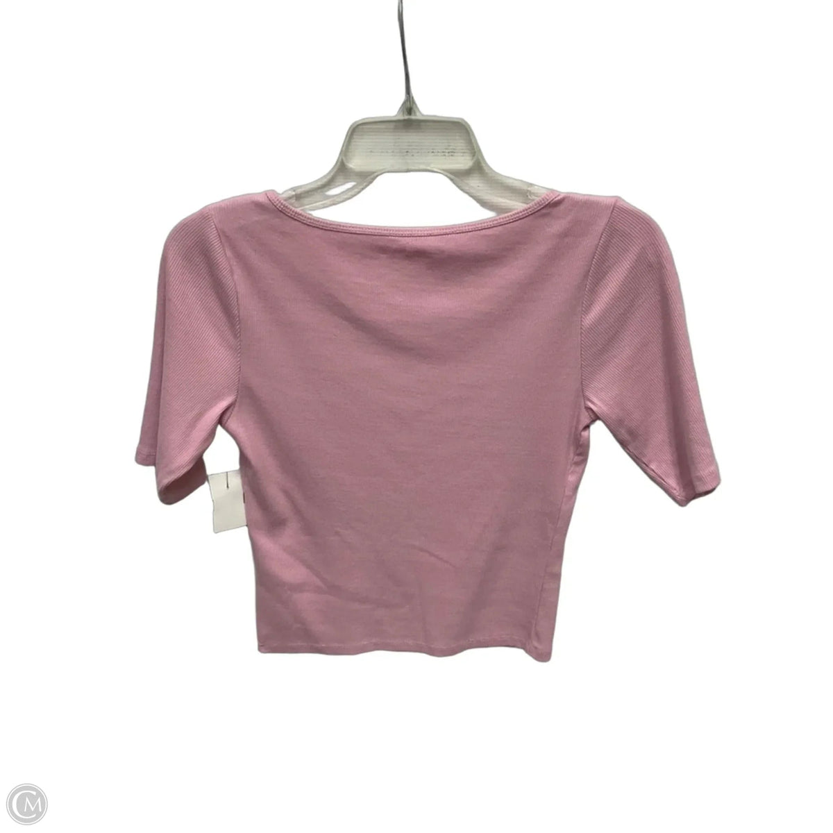 Top Short Sleeve By Abercrombie And Fitch In Pink, Size: M