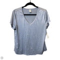 Athletic Top Short Sleeve By 90 Degrees By Reflex In Grey, Size: L