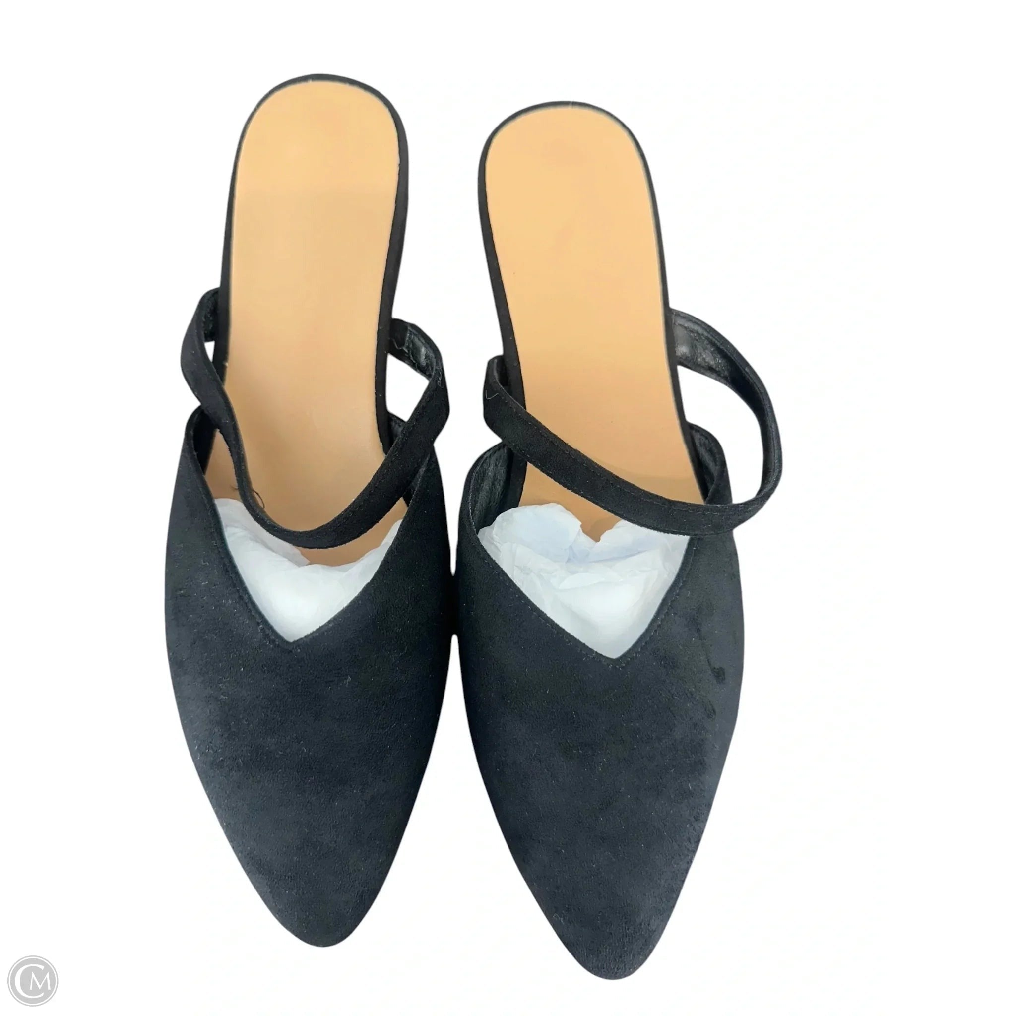 Shoes Flats By Clothes Mentor In Black, Size: 8.5