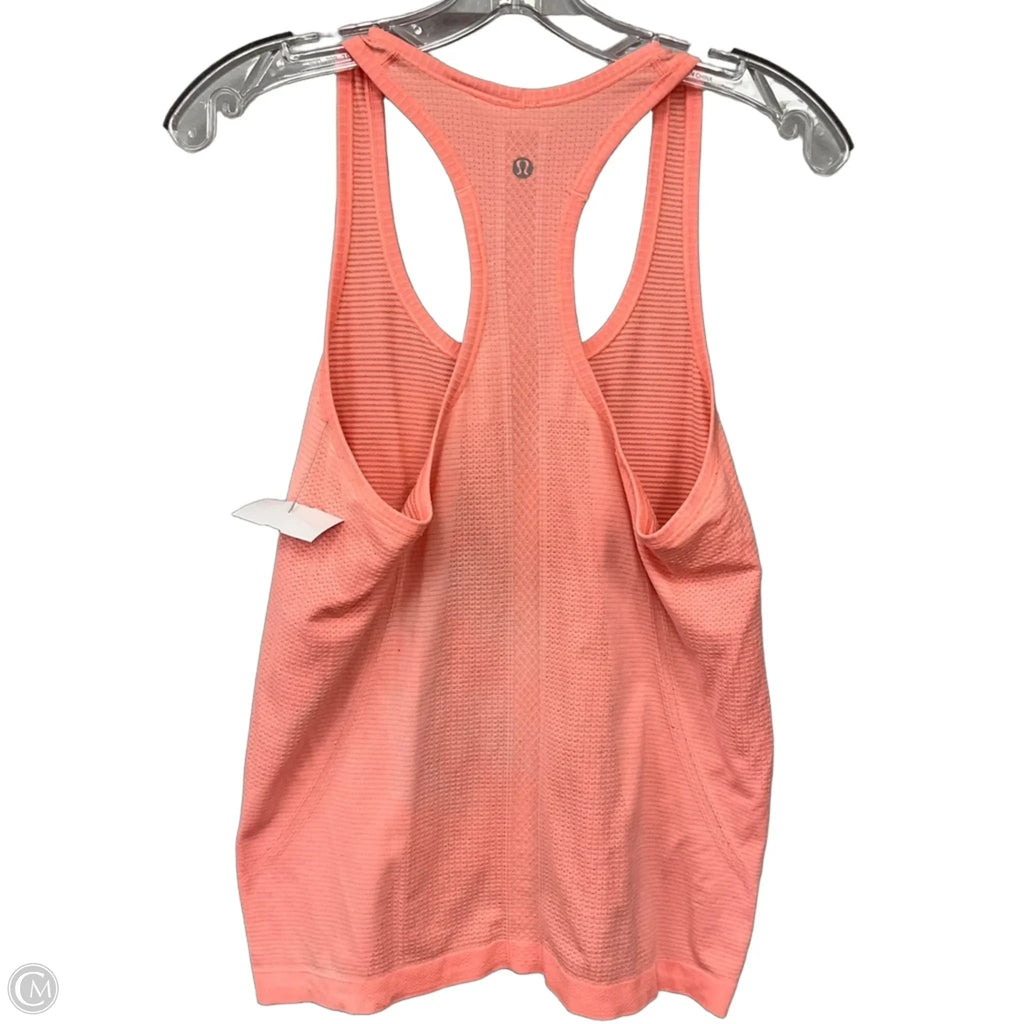 Athletic Tank Top By Lululemon In Orange, Size: 8