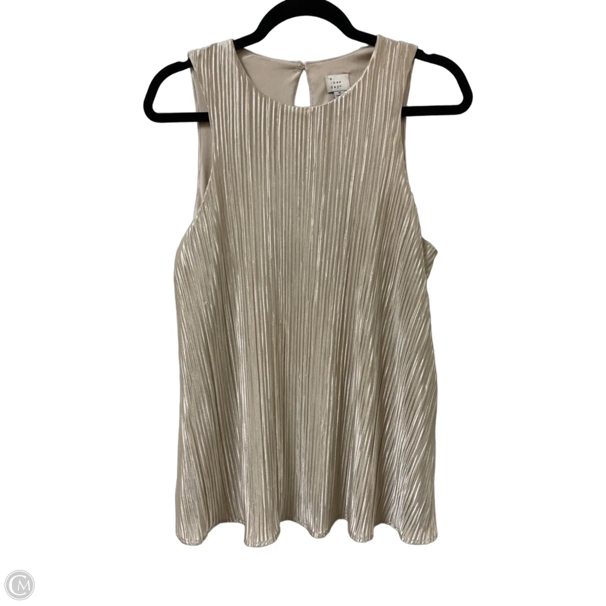 Top Sleeveless By A New Day In Gold, Size: M