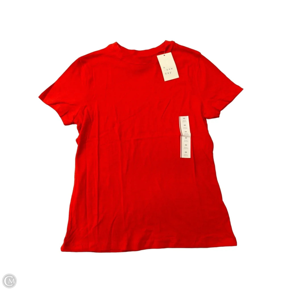 Top Short Sleeve By A New Day In Orange, Size: Xs