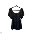 Top Short Sleeve By Cme In Black, Size: 1x