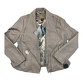 Jacket Leather By Iman In Taupe, Size:Xl