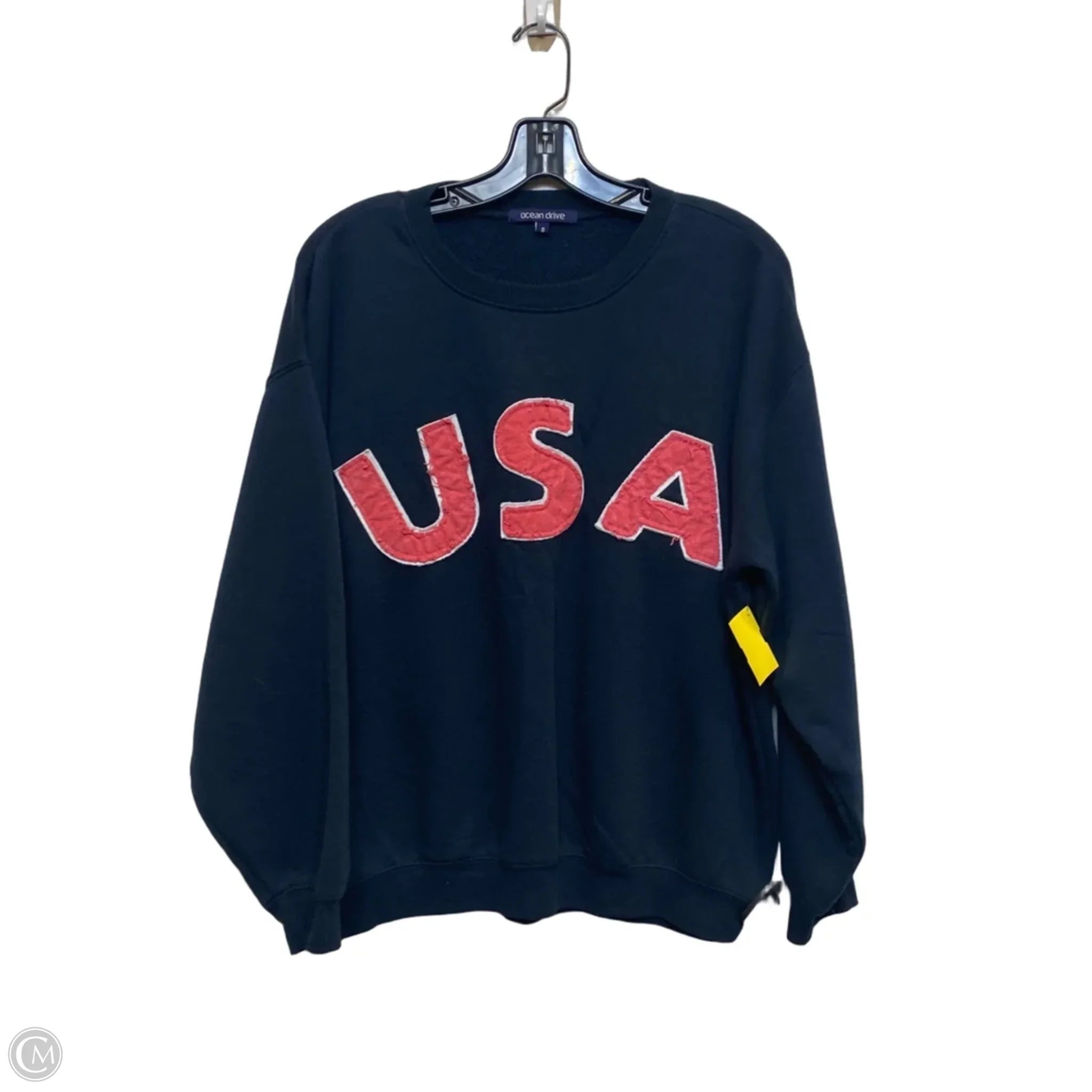 Sweatshirt Crewneck By Ocean Drive In Navy, Size: S