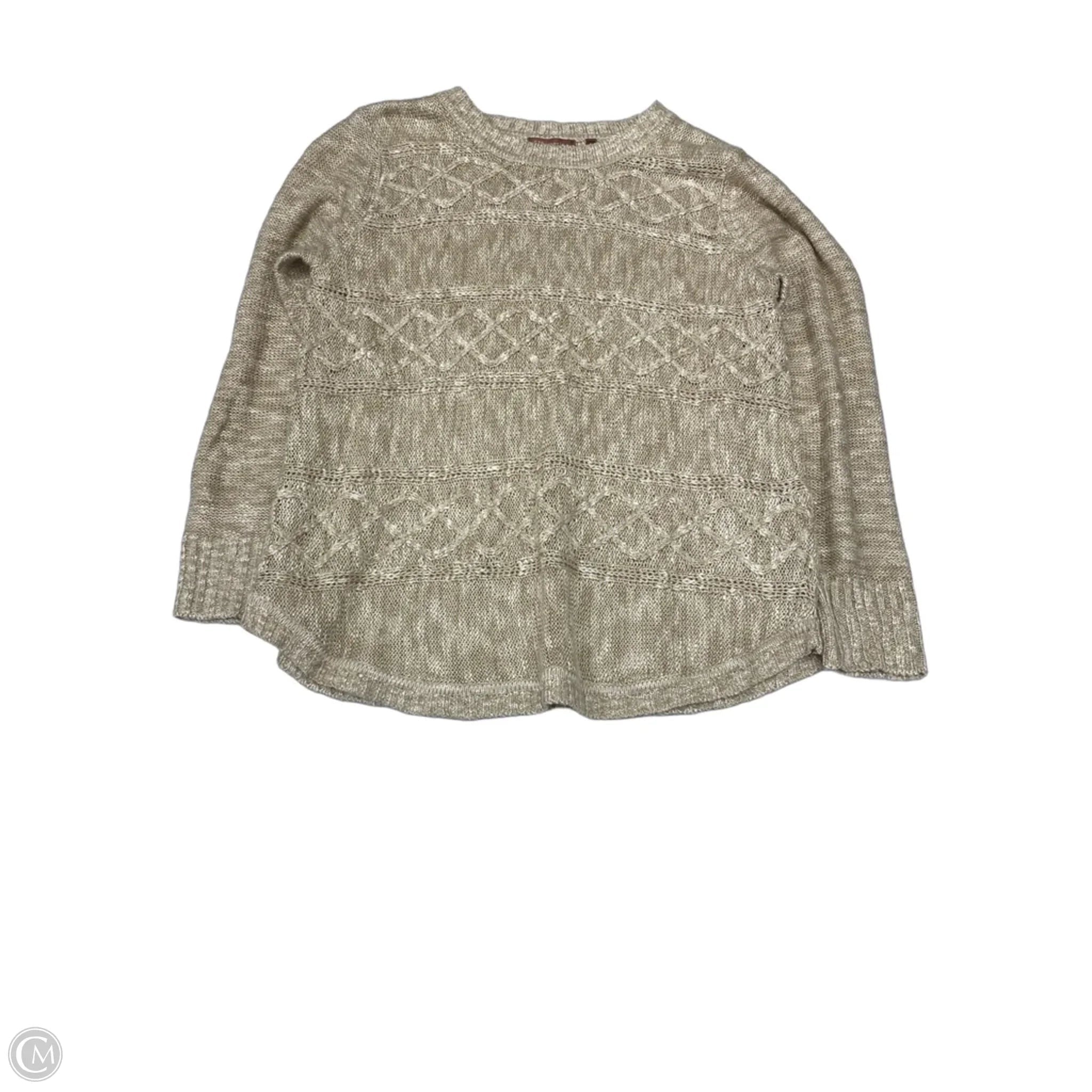 Sweater By 525 America In Tan, Size: L