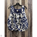 Top Sleeveless By A New Day In Blue & Cream, Size: Xxl