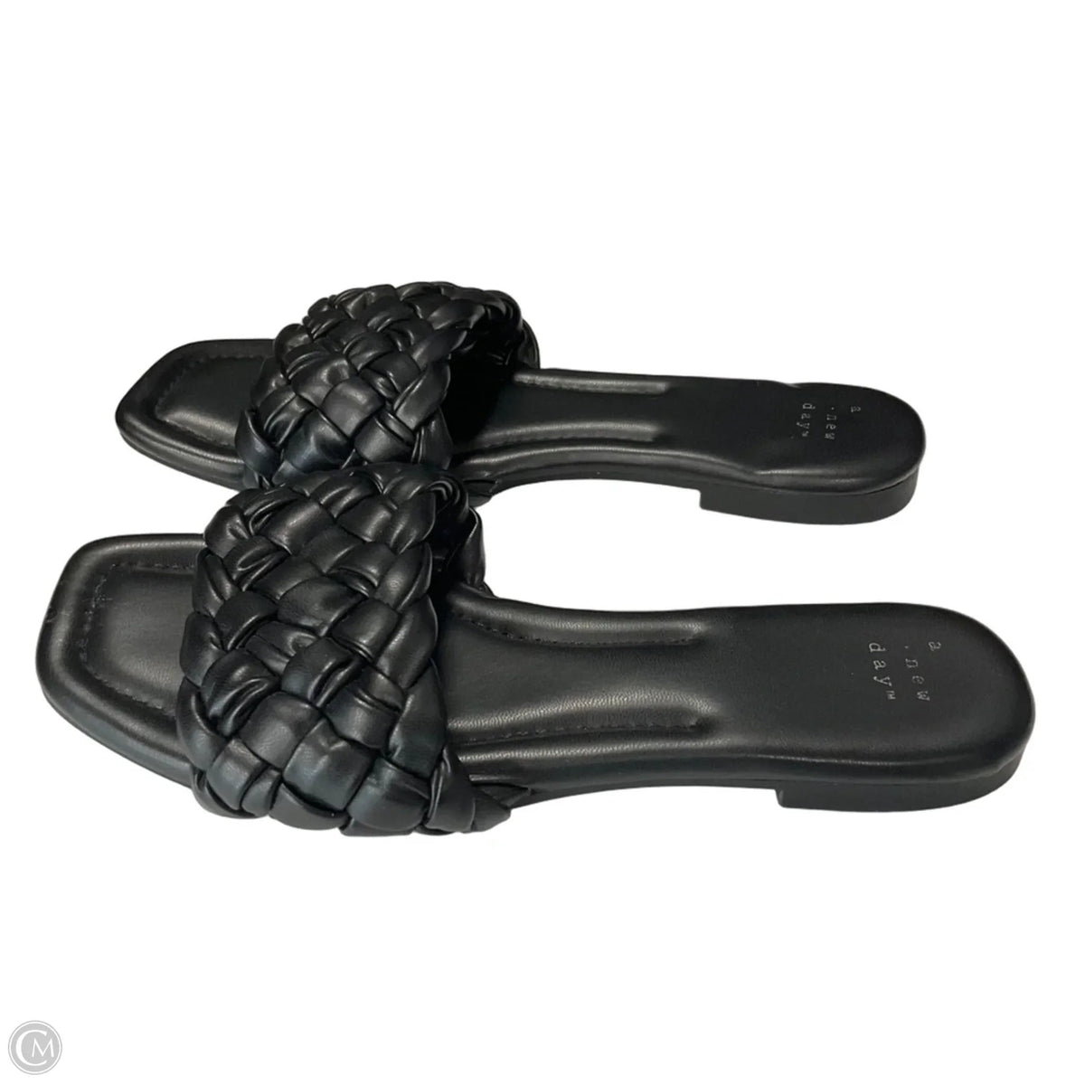 Sandals Flats By A New Day In Black, Size: 8