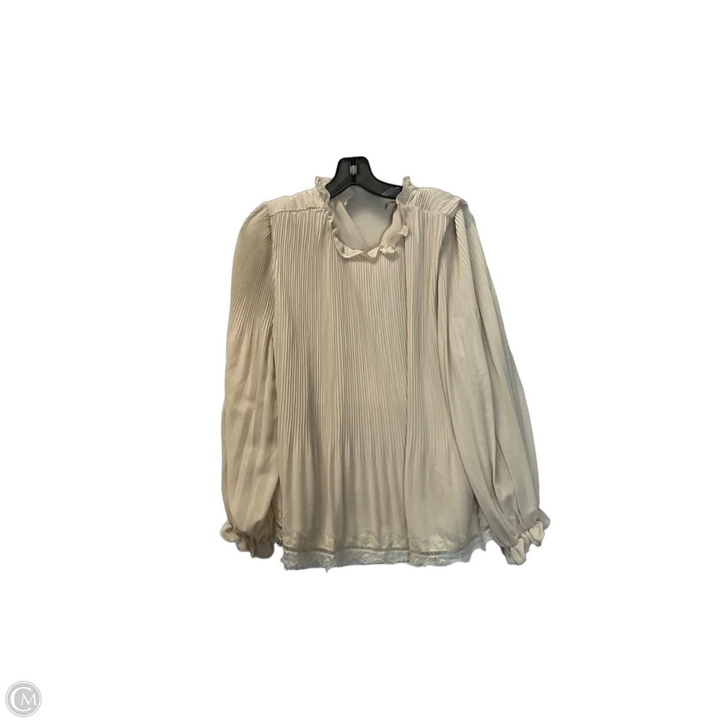 Top Long Sleeve By Cato In Yellow, Size: Xl