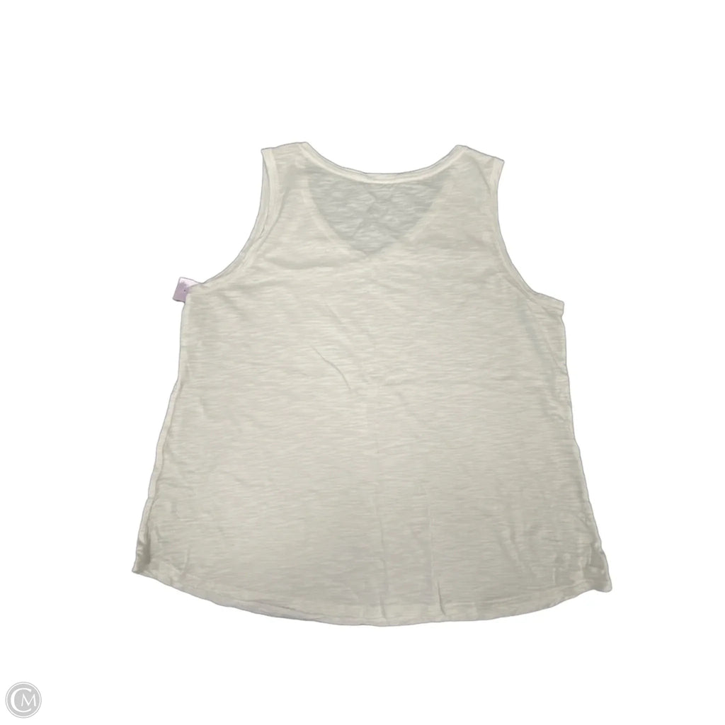 Tank Top By Chicos In White, Size: Xl