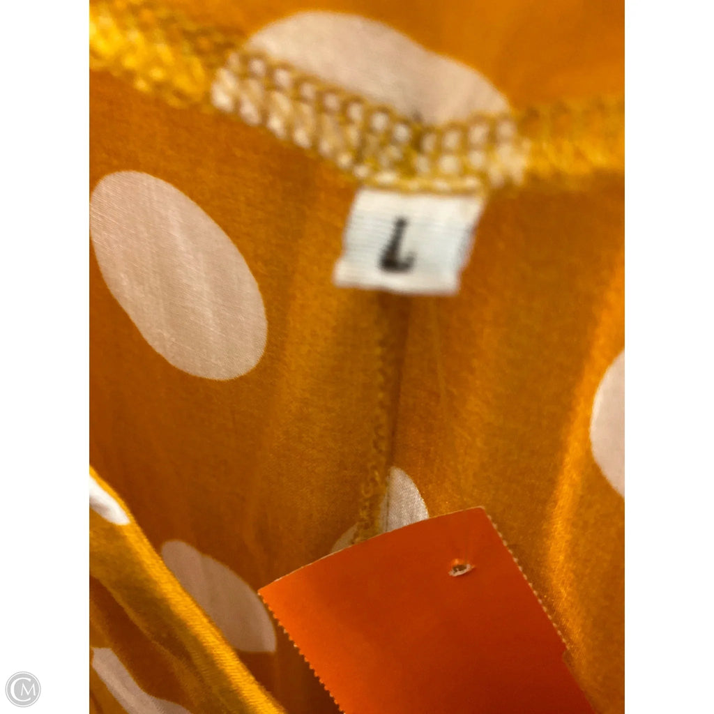 Dress Casual Midi By Clothes Mentor In Orange, Size: L