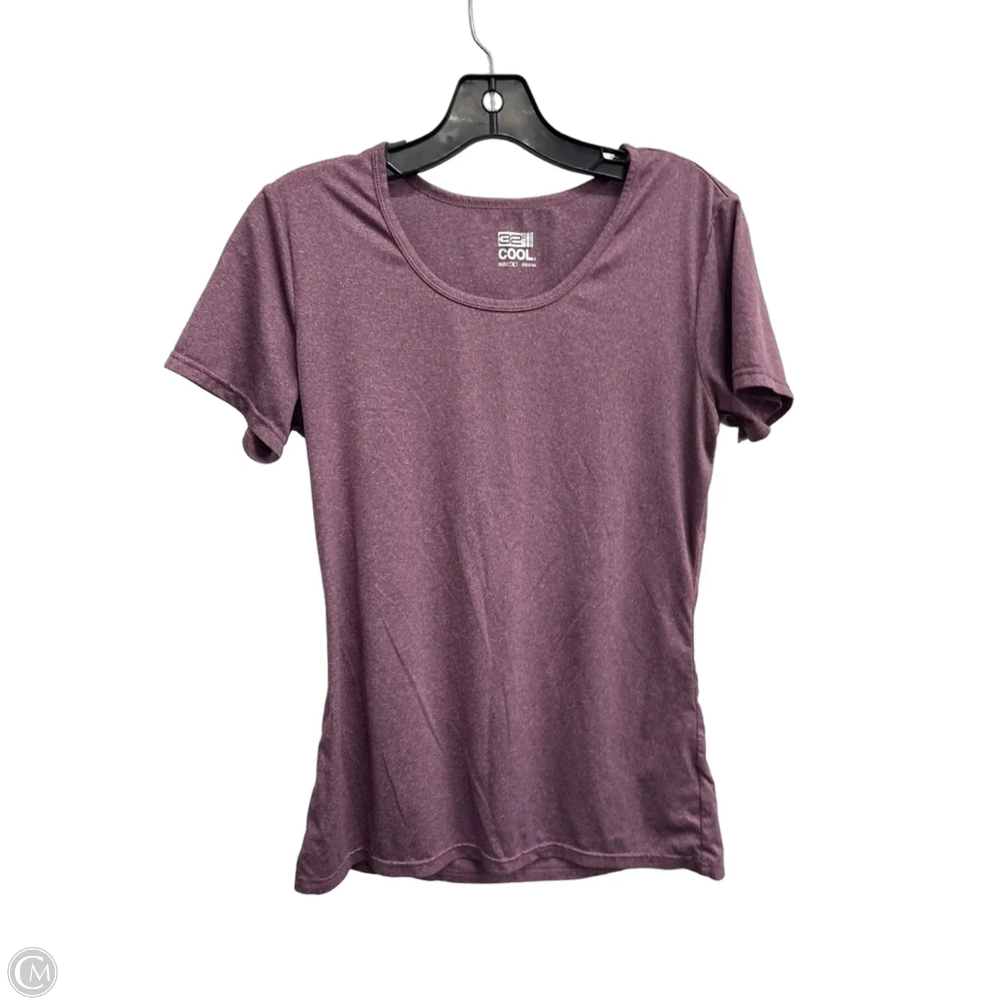 Athletic Top Short Sleeve By 32 Degrees In Purple, Size: M