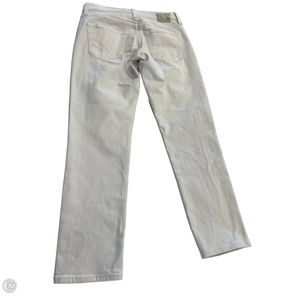 Jeans Skinny By Adriano Goldschmied In Cream, Size: 2
