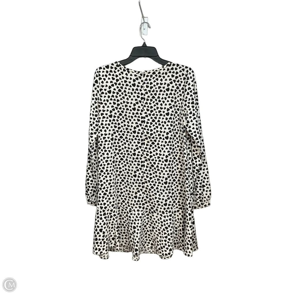 Tunic Long Sleeve By Loft In Black & Cream, Size: S