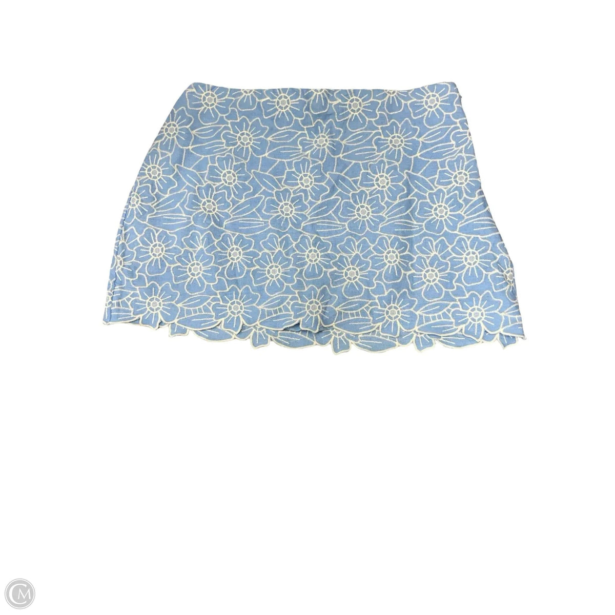Skort By Abercrombie And Fitch In Blue & White, Size: L