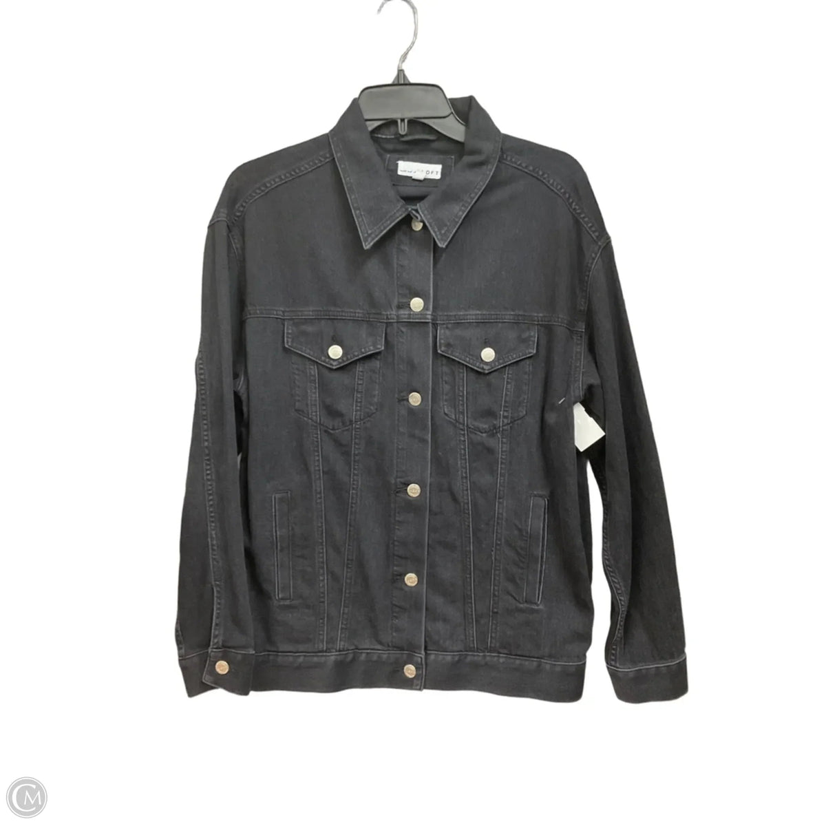Jacket Denim By Loft In Black, Size: Xxs