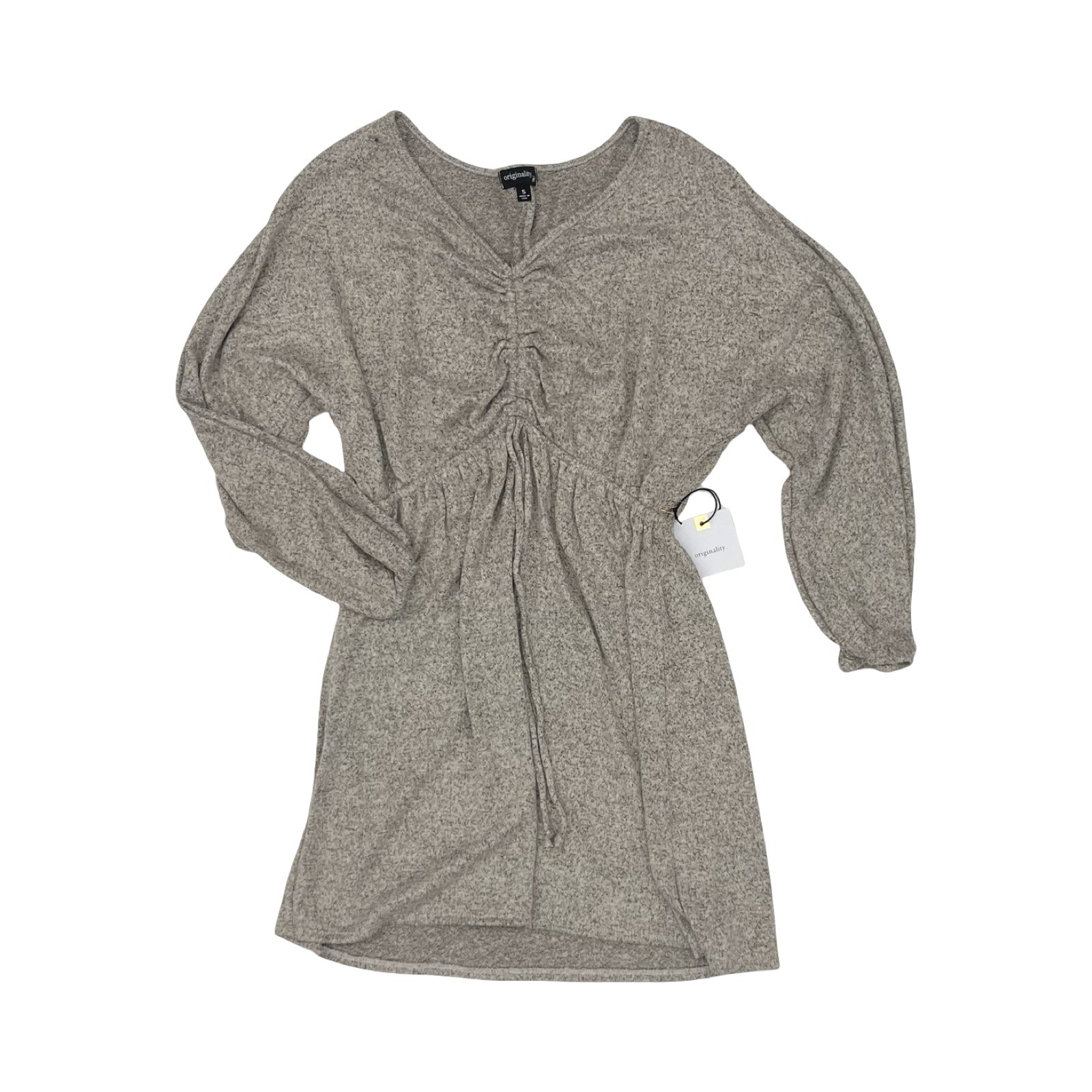 Dress Casual Short By Originality In Tan, Size:S