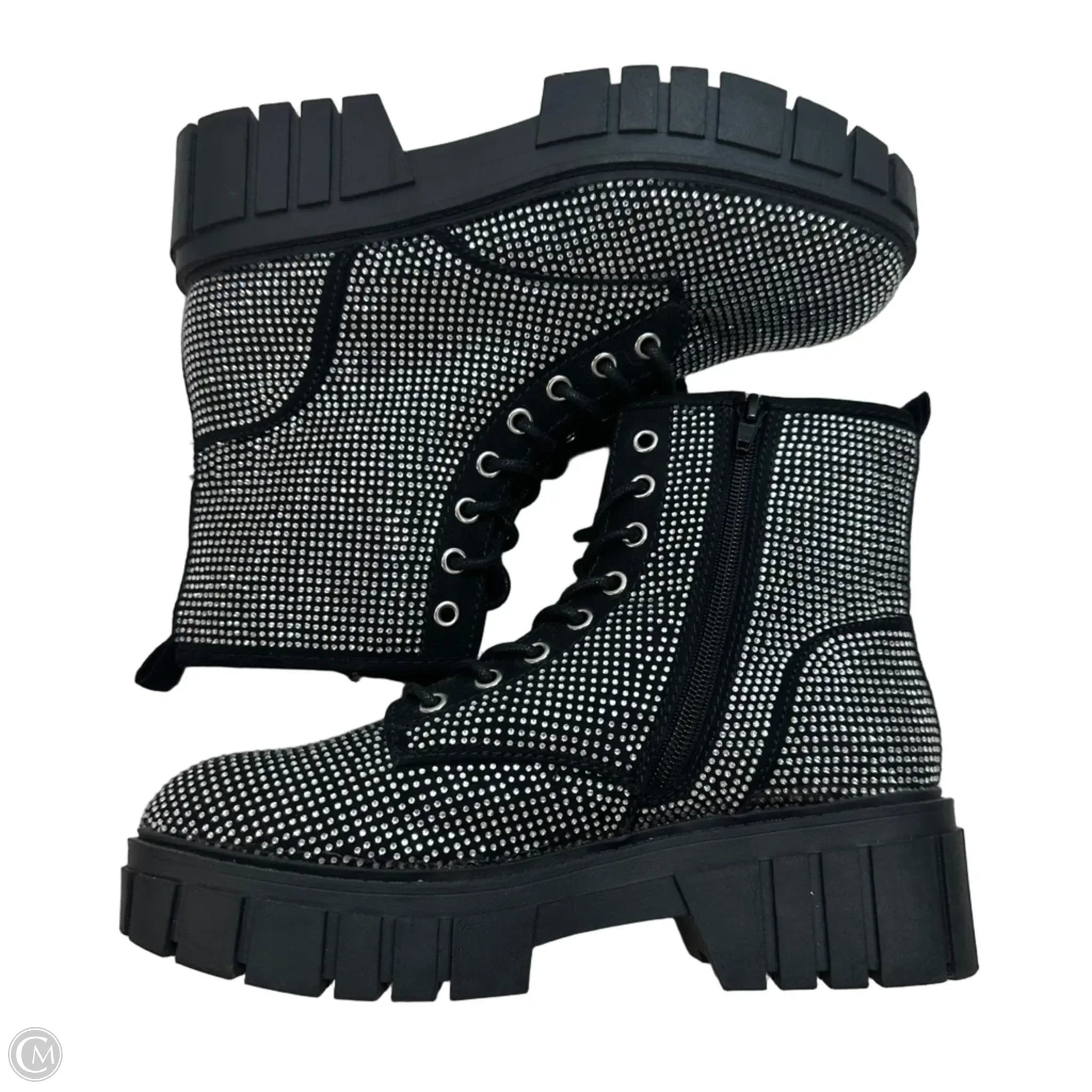 Boots Ankle Flats By Steve Madden In Black, Size: 8.5