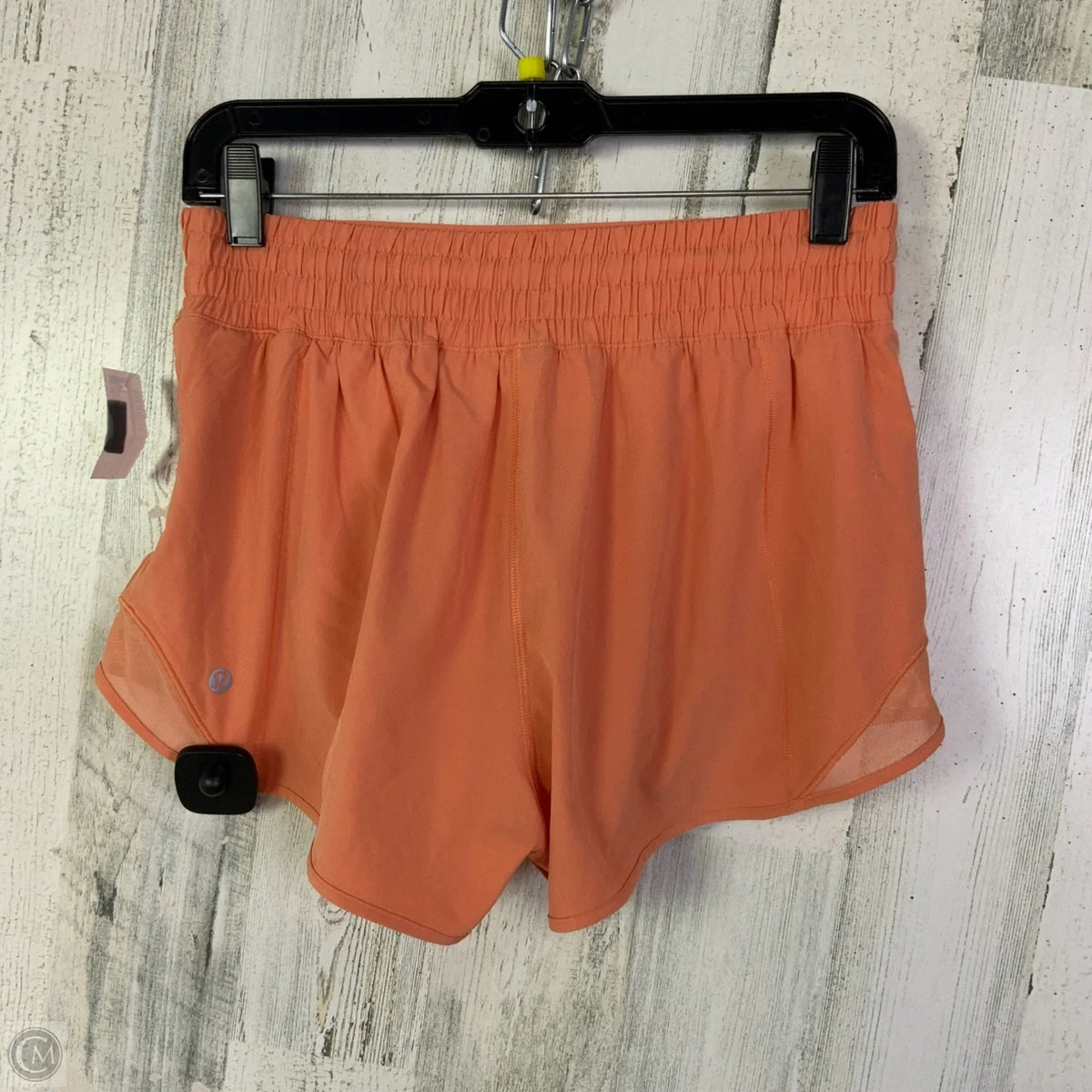 Athletic Shorts By Lululemon In Peach, Size: 8