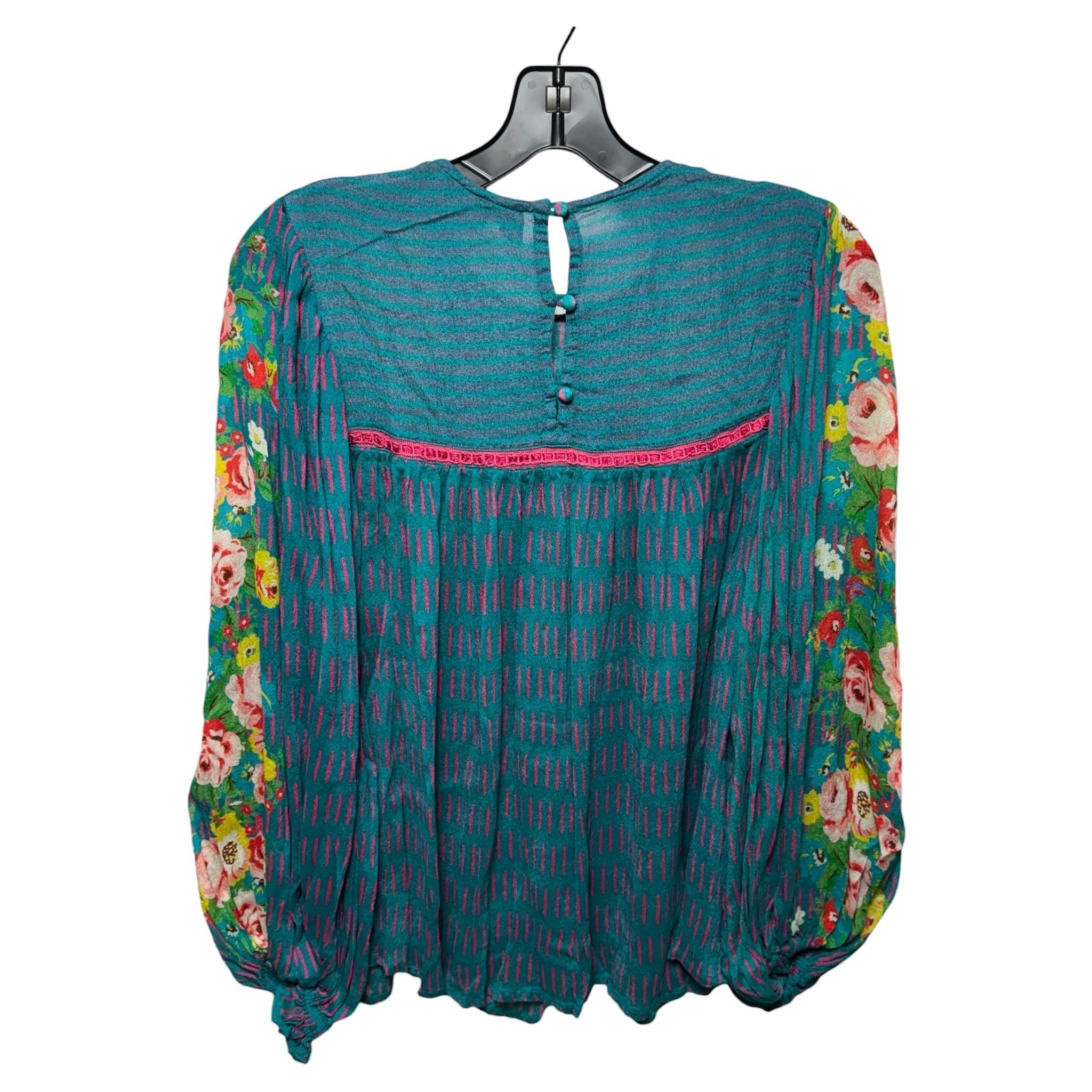 Top Long Sleeve By Blank London In Floral Print, Size: S