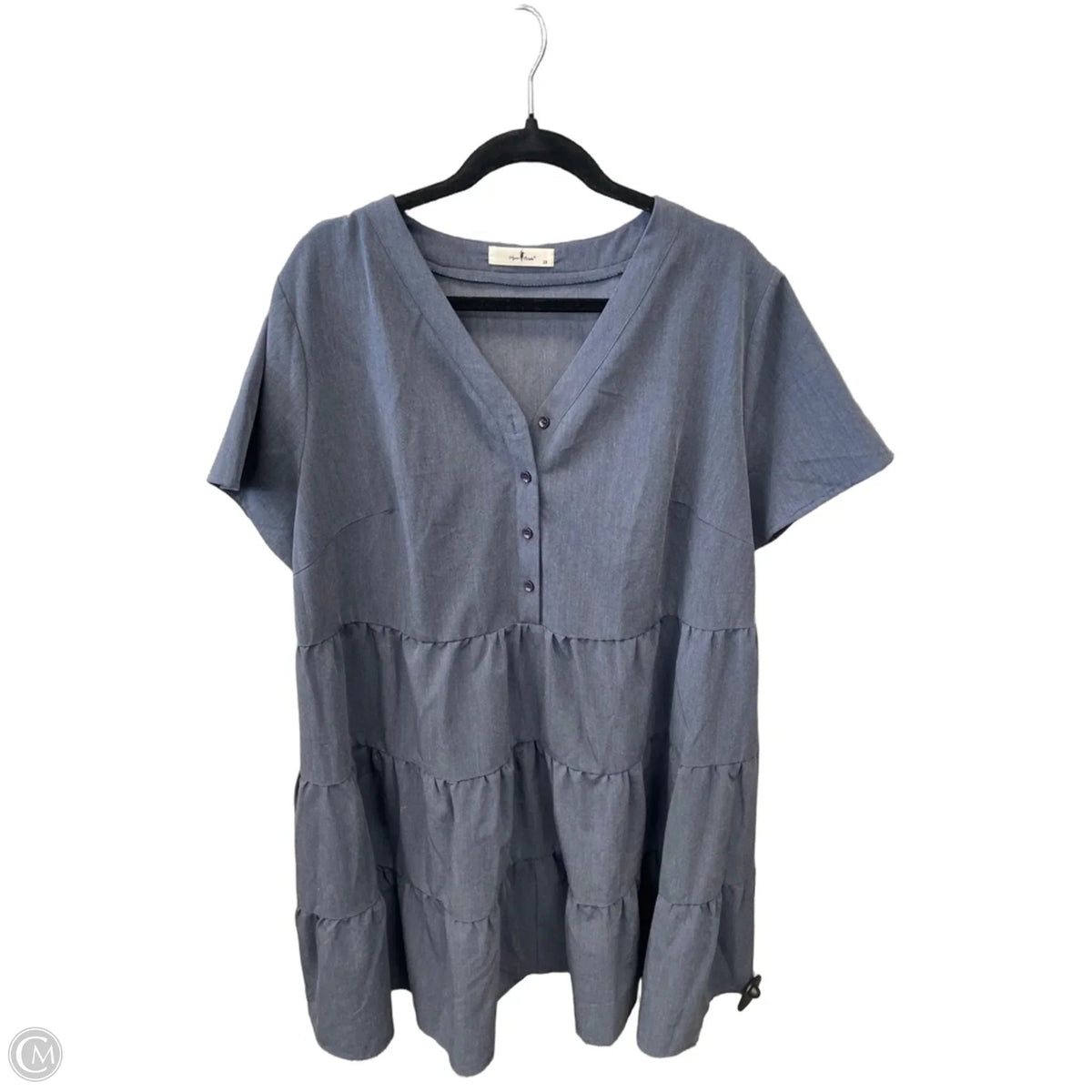 Dress Casual Midi By Agnes Orinda In Grey, Size: 2x