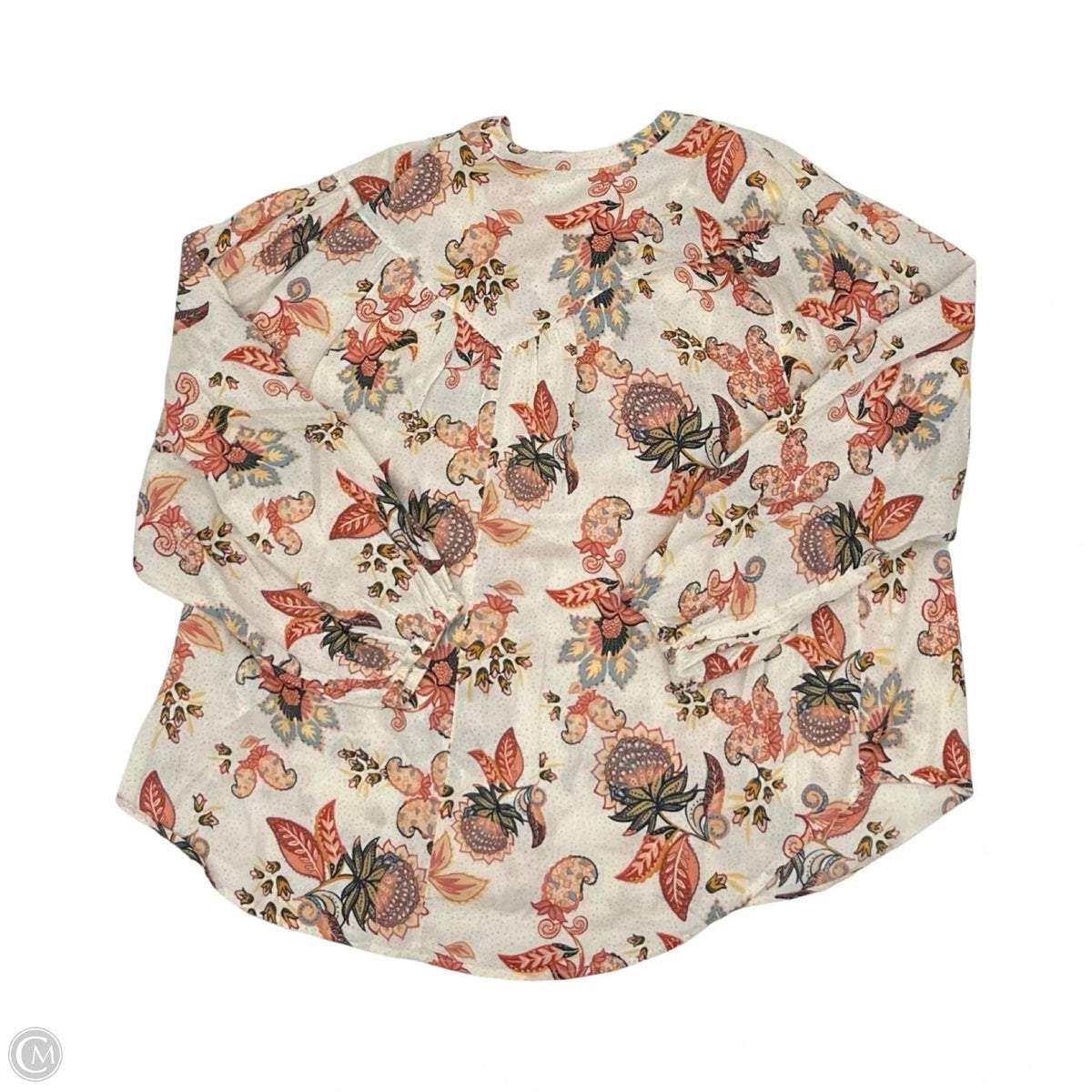 Blouse Long Sleeve By Old Navy In Cream, Size: L