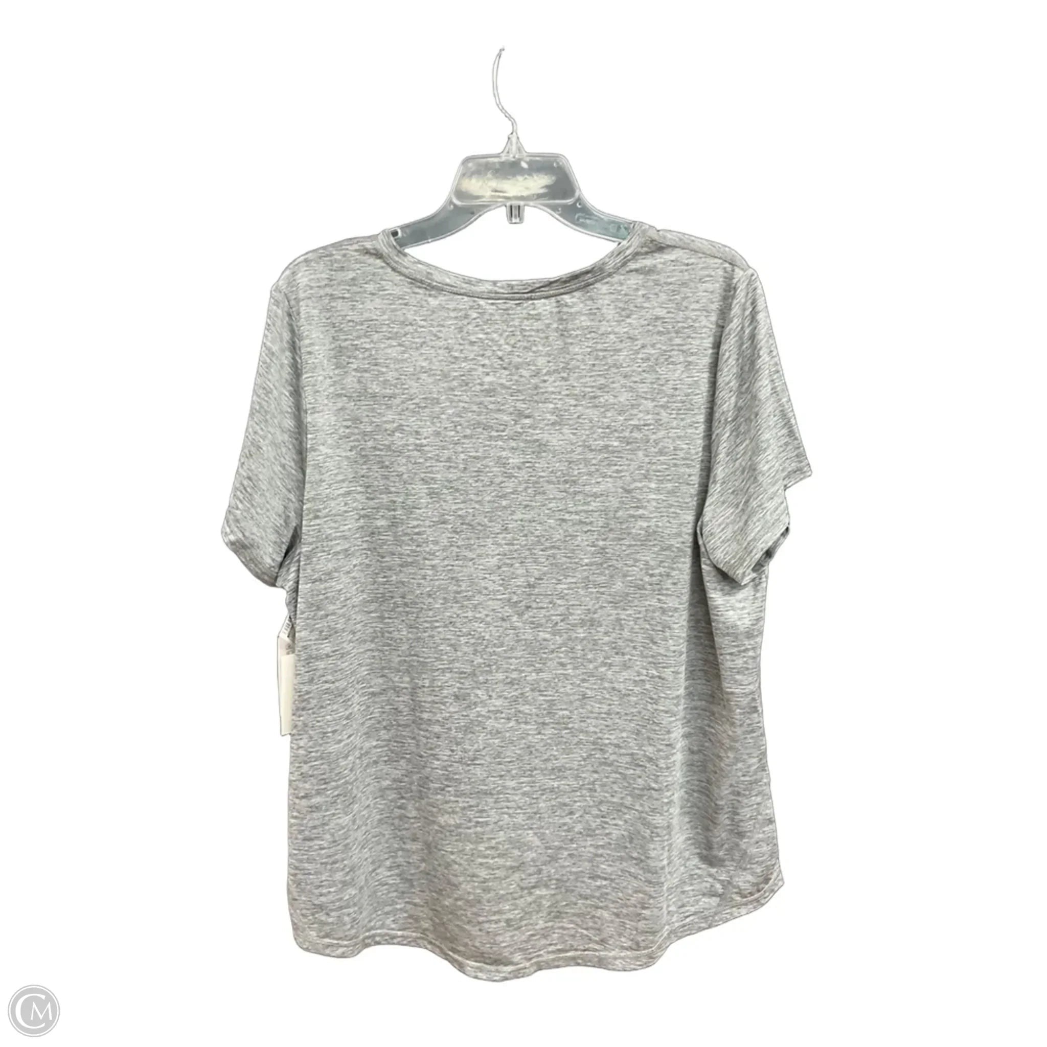 Athletic Top Short Sleeve By Xersion In Grey, Size: 1x