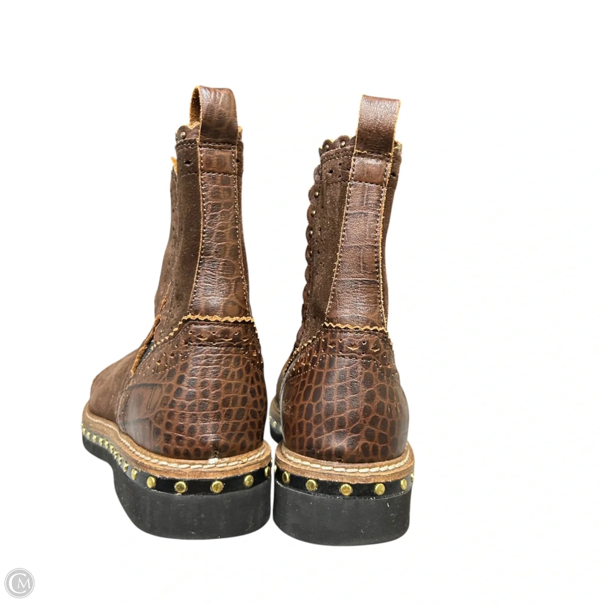 Boots Ankle Heels By Free People In Brown, Size: 6.5