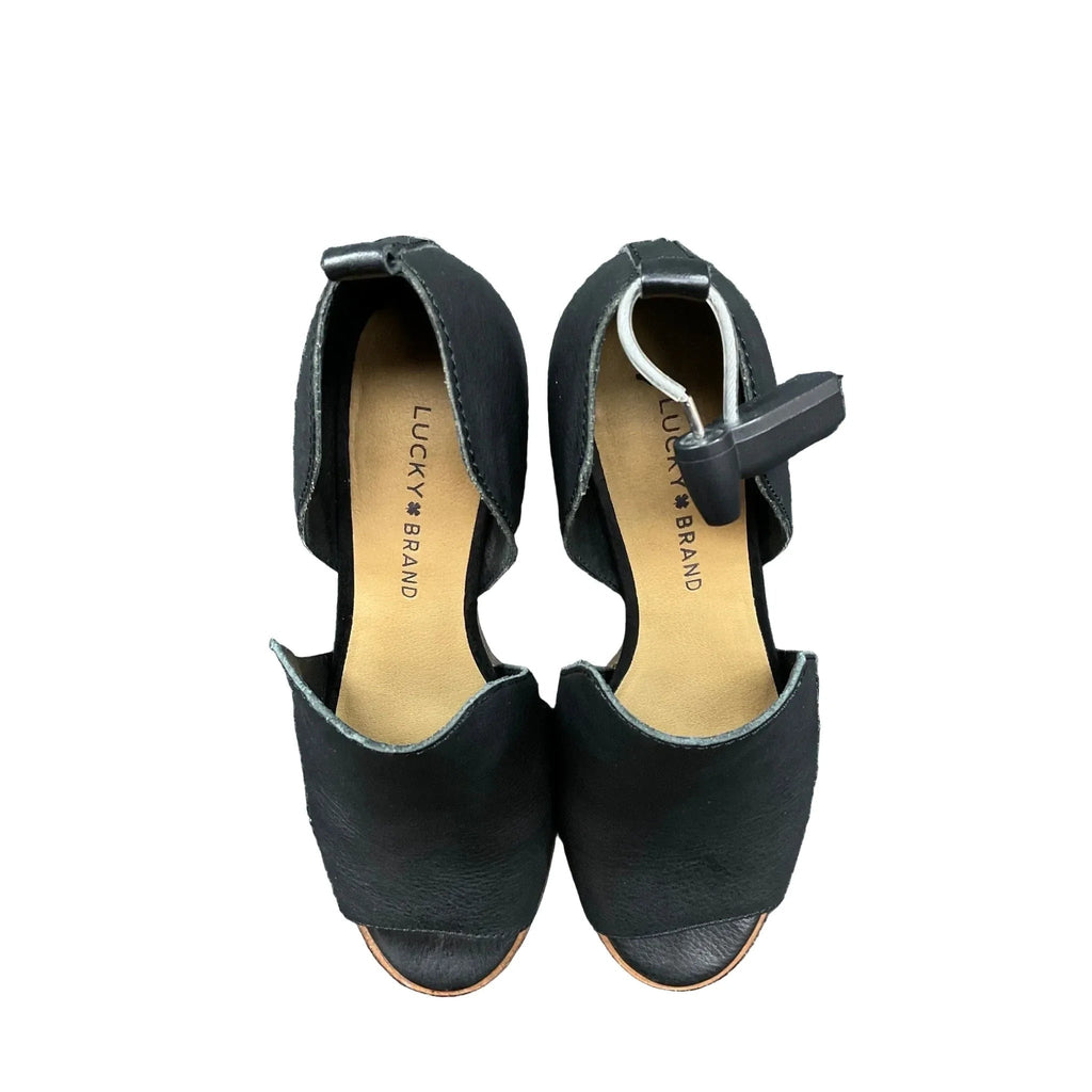 Boots Ankle Heels By Lucky Brand In Black, Size: 8