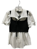 Top Short Sleeve By Alice Blue In Black & White, Size: S