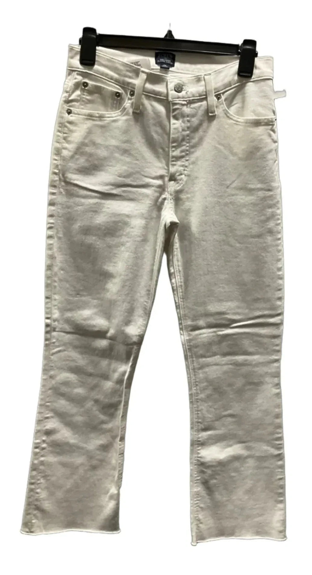 Jeans Flared By J. Crew In White, Size: 6