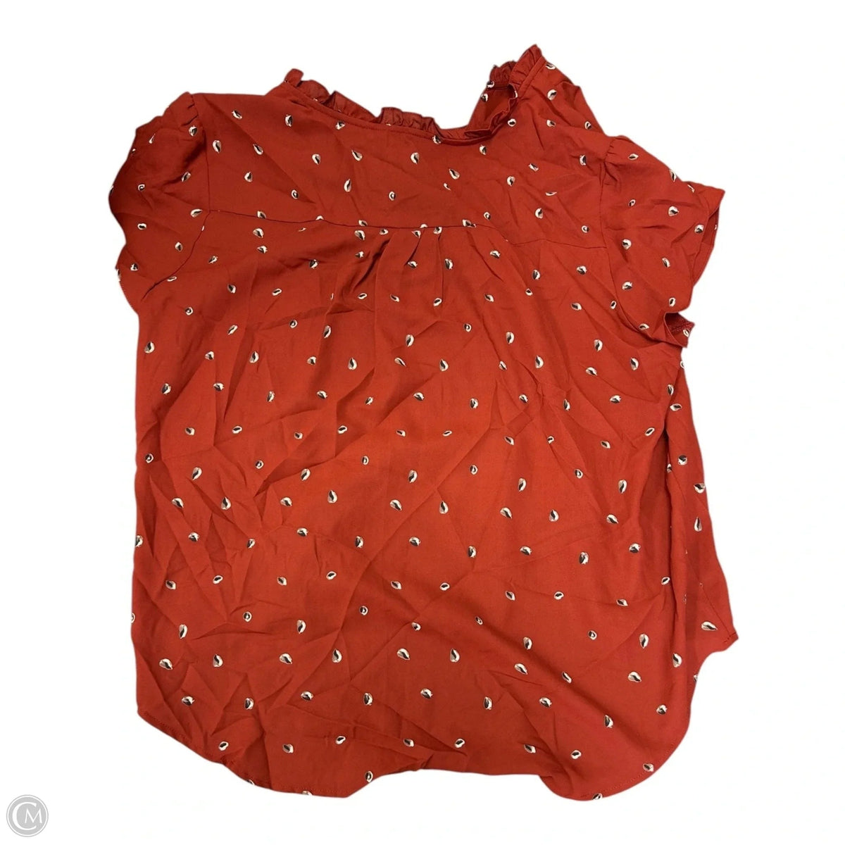 Top Short Sleeve By 41 Hawthorn In Orange, Size: Xxl