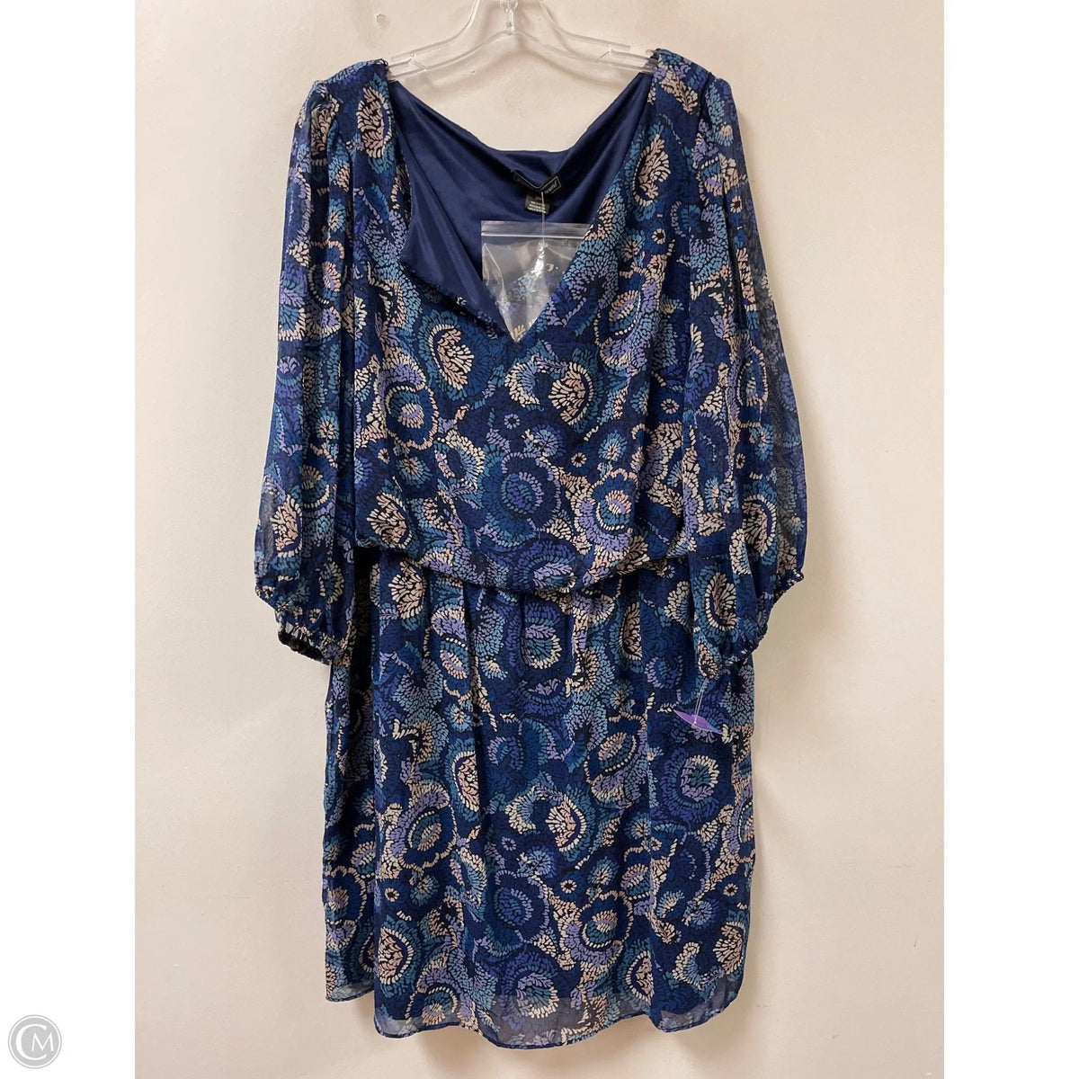 Dress Casual Midi By Jessica Howard In Blue, Size: 3x