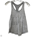 Athletic Tank Top By Lululemon In Grey & White, Size: S