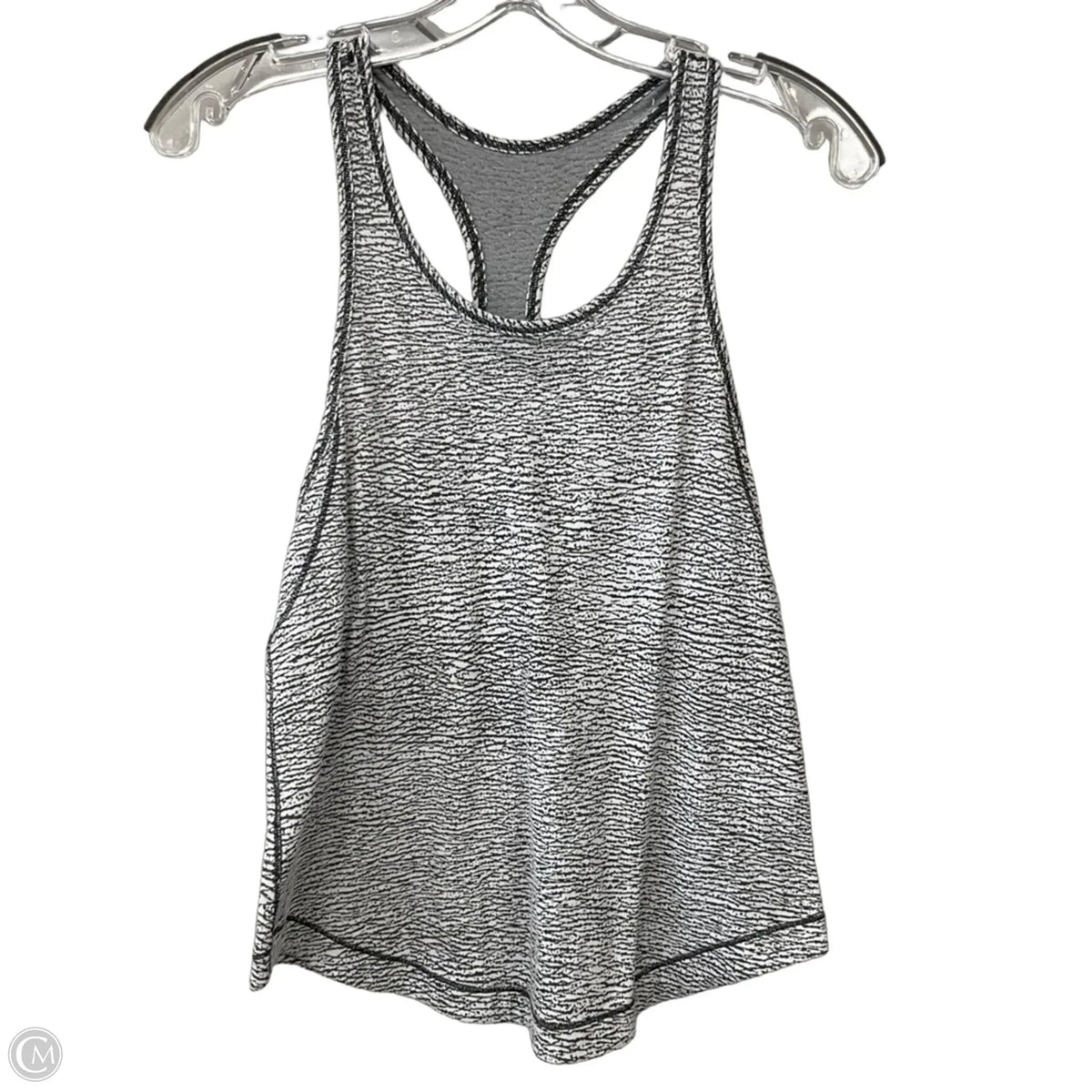 Athletic Tank Top By Lululemon In Grey & White, Size: S