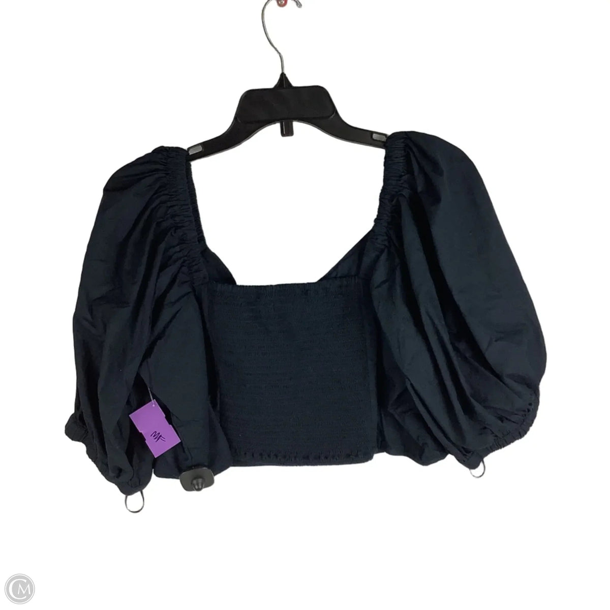Top Short Sleeve By Abercrombie And Fitch In Black, Size: Xl