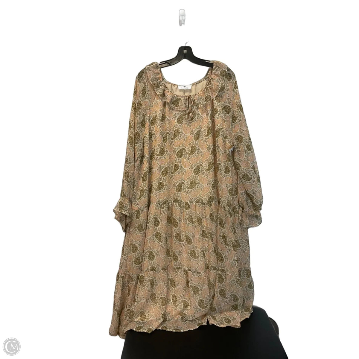 Dress Casual Midi By Cmc In Floral Print, Size: 1x