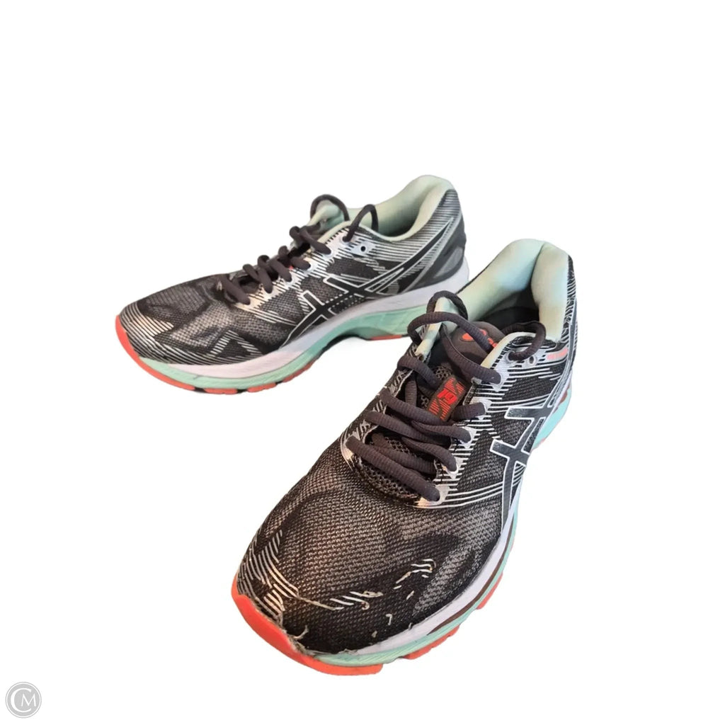 Shoes Athletic By Asics In Green & Grey, Size: 8