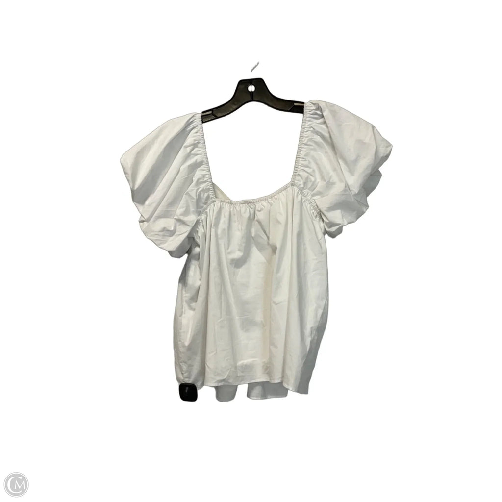 Top Short Sleeve By English Factory In Cream, Size: S