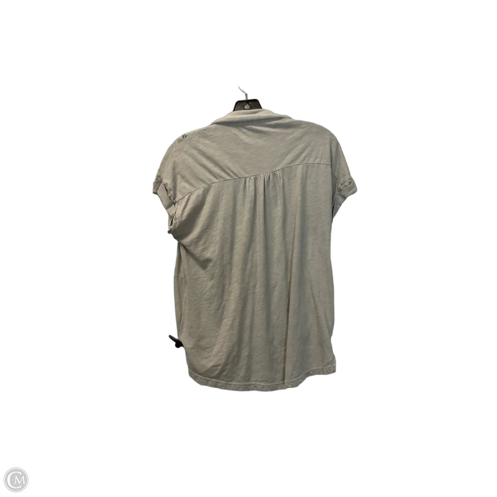 Top Short Sleeve By Lucky Brand In Tan, Size: S