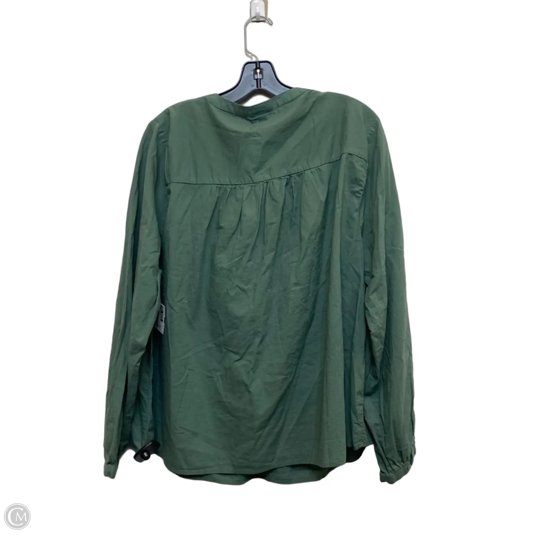 Top Long Sleeve By Torrid In Green, Size: 1x