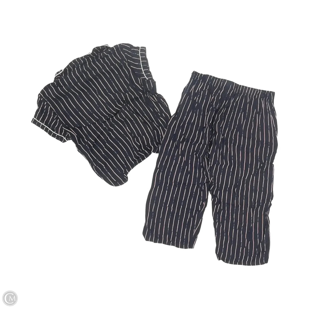 Pajamas 2pc By Tommy Hilfiger In Blue & Red & White, Size: L