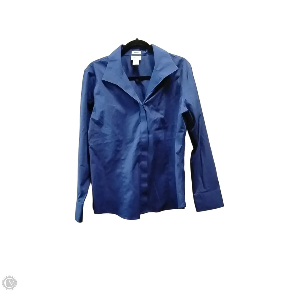 Top Long Sleeve By Chicos In Blue, Size: Xl