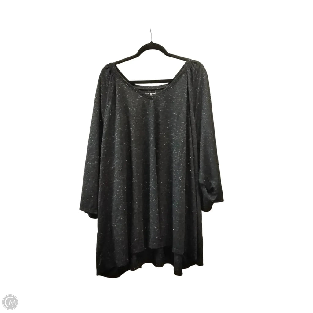 Top Long Sleeve By Lane Bryant In Black, Size: 2x