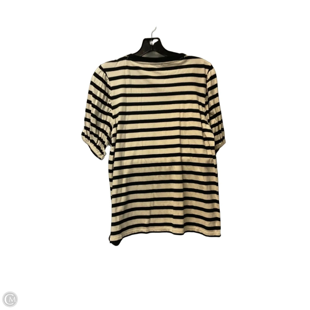 Top Short Sleeve By J. Crew In Striped Pattern, Size: M