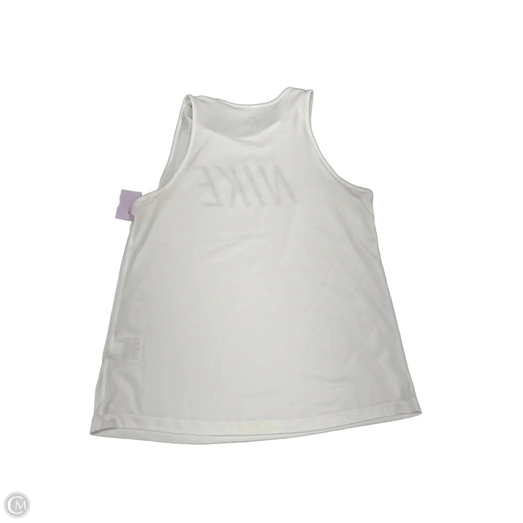 Athletic Tank Top By Nike In White, Size: S