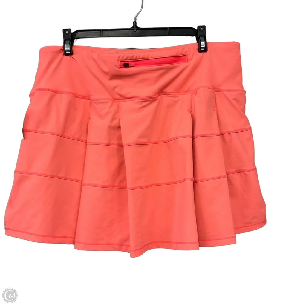 Athletic Skort By Clothes Mentor In Coral, Size: 14