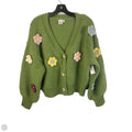 Sweater Cardigan By Clothes Mentor In Green, Size: S
